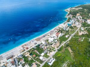 the coastline of dhermi