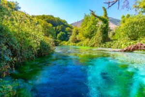 The blue eye sightseeing in albania