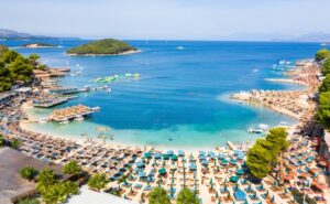 the beautiful shores of ksamil in the south of albania