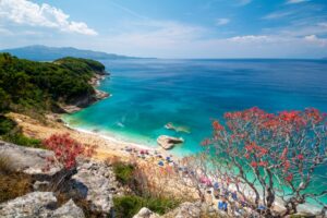 Pulebardha beach in ksamil albania