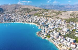 the coastline of saranda in albania