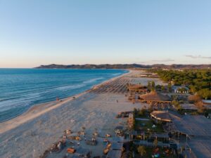 The gjirri i lalzit beach in albania, near durres