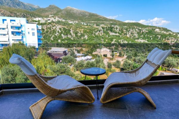 Blue Boutique Hotel in Albania the mountainview from the balcony just the perfect picture