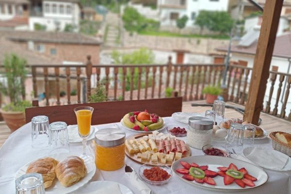 DD Villa in Albania the breakfast table