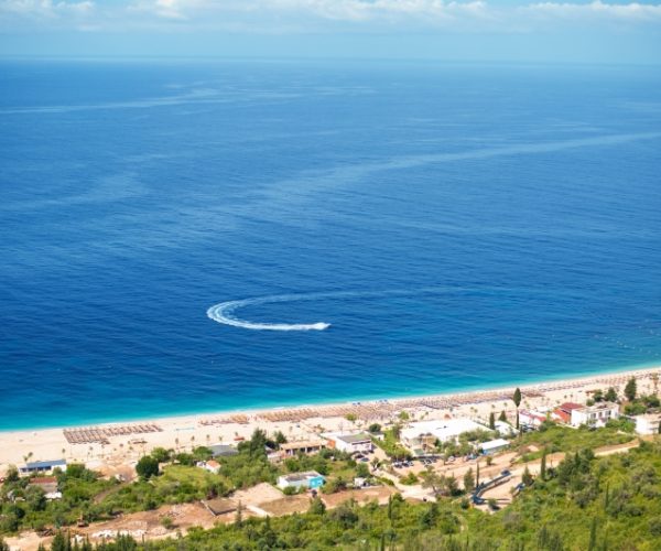 Dhermi en palase located a t the green coast in albania