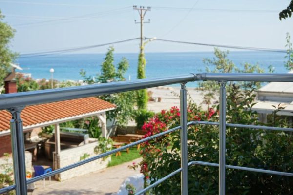 Hotel Ionian in Albania balcony view form the room over the ocean