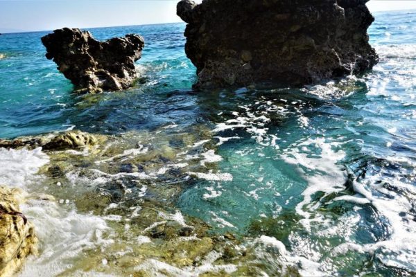 Hotel Ionian in Albania at the beach where you can see the clear water and beauty of the ocean