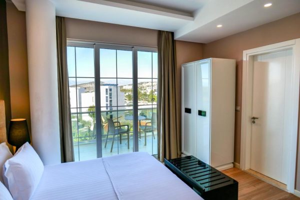 Hotel Luxury in Ksamil bedroom with mountainview