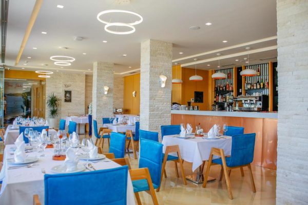 Hotel Luxury in Ksamil in the restaurant