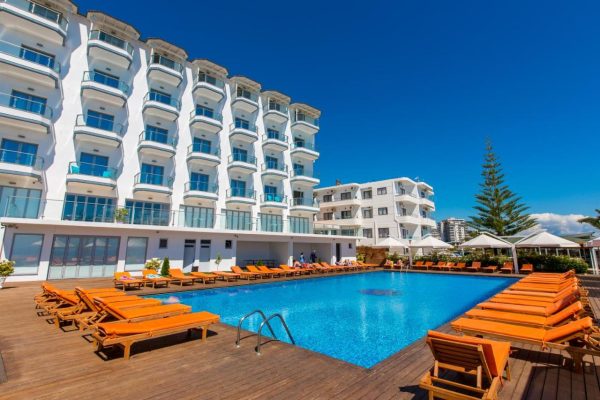 Hotel Saranda Palace in Sarande the pool at the hotel