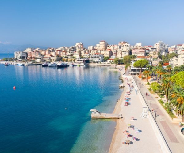 The Hasan Tahsini Boulevard in sarande