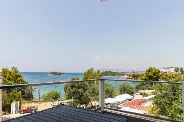 Ventus Hotel in Ksamil balconyview to the sea