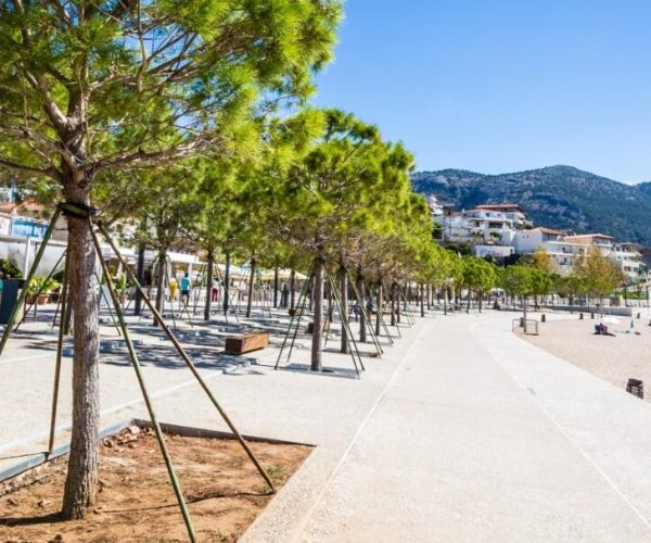 the promenade of vlora, also known as vlore in albania